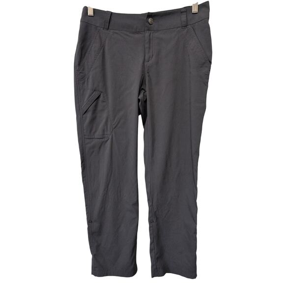 Marmot Roll Up Hiking Pants Women 6 (30x28) *Charcoal Grey Nylon Stretch - Picture 1 of 11